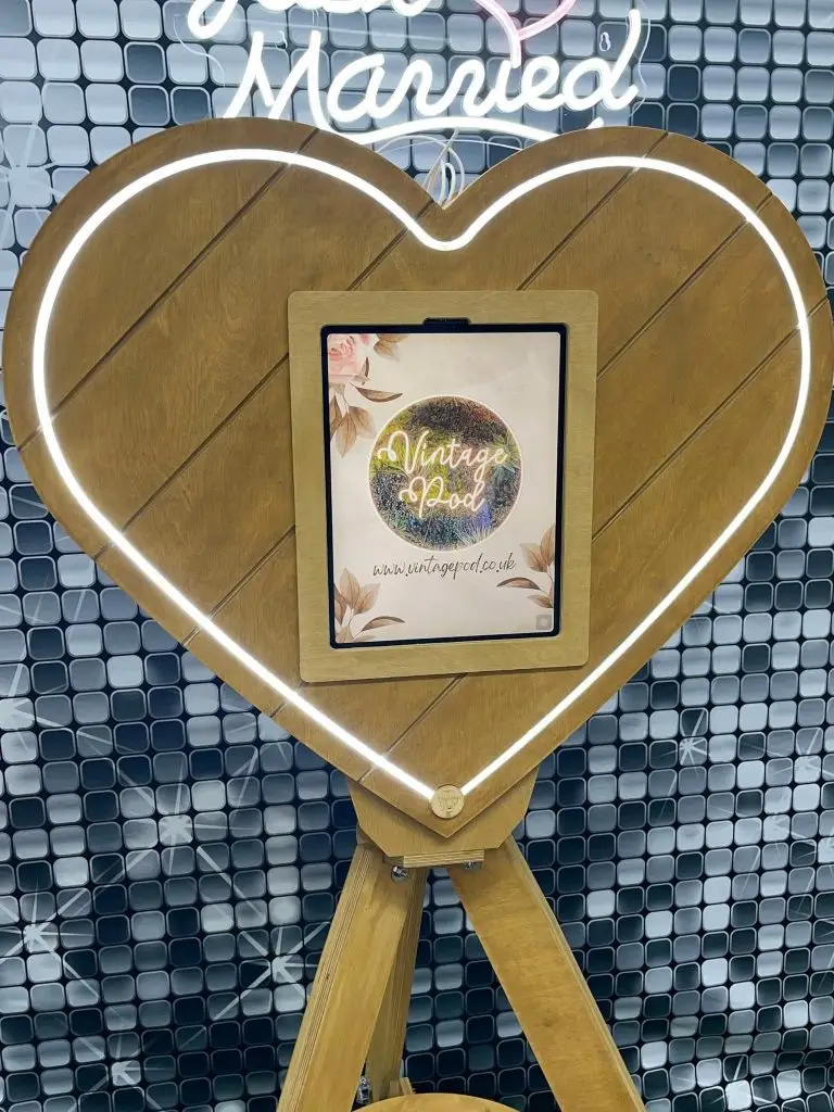 Our heart shaped selfie pod