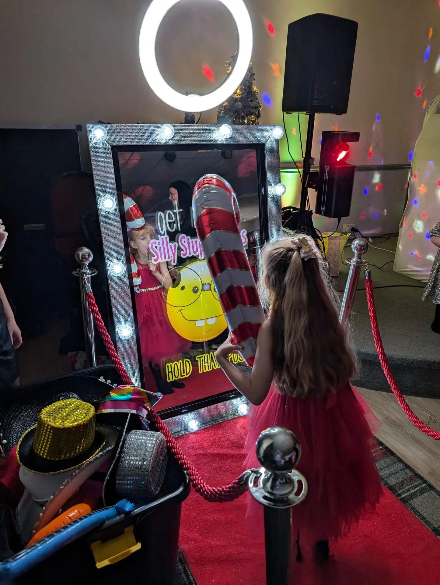 Guest using our magic mirror